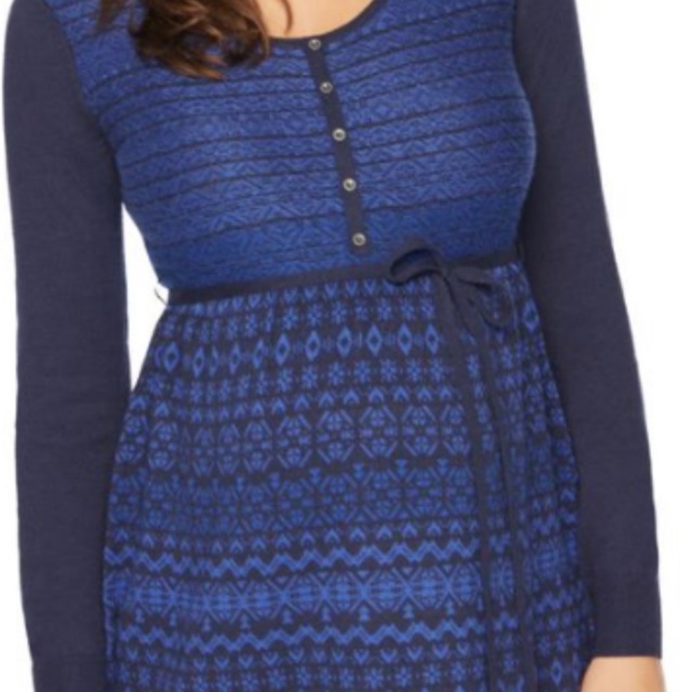 Motherhood Maternity small blue sweater